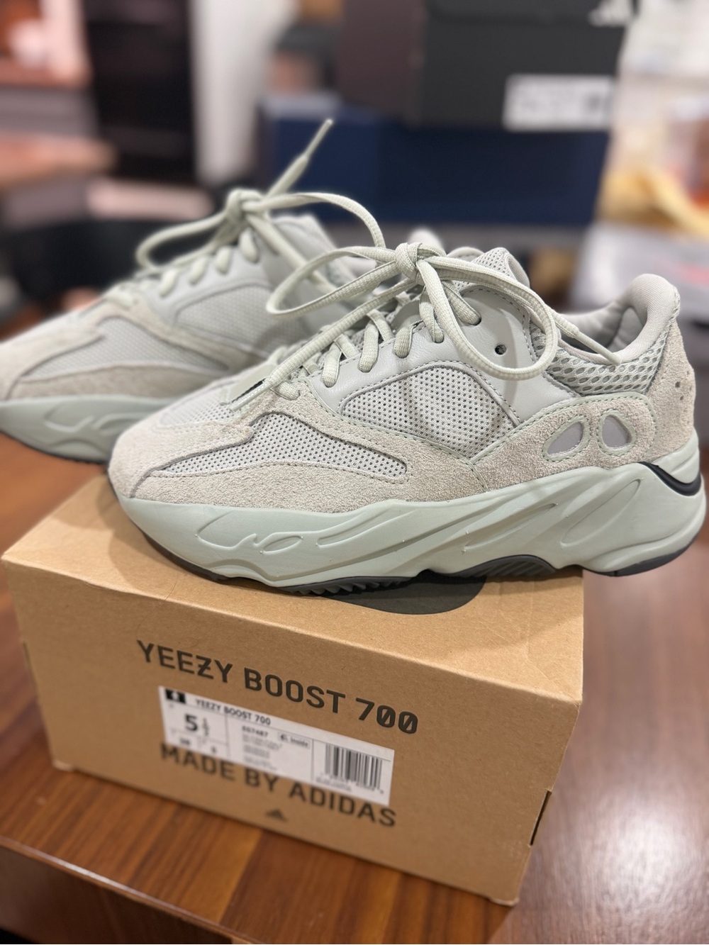 Yeezy 700 Runner Sneakers in Light Grey